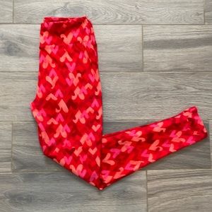 Lularoe Valentine Heart Leggings